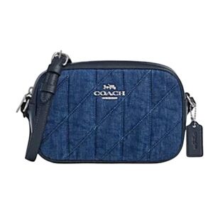COACH Quilted Denim Camera Crossbody Bag